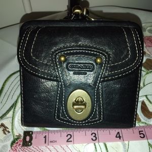 Coach black buckle wallet